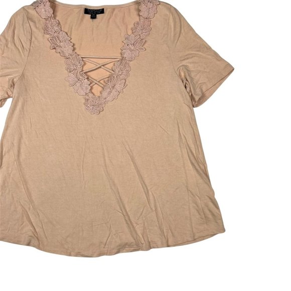 (Up To 50% Off SALE)  Topshop Soft & Flowy Short Sleeve Top - Picture 3 of 4